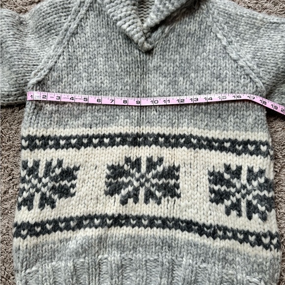 Hand Knit Fisherman Sweater - Picture 3 of 4